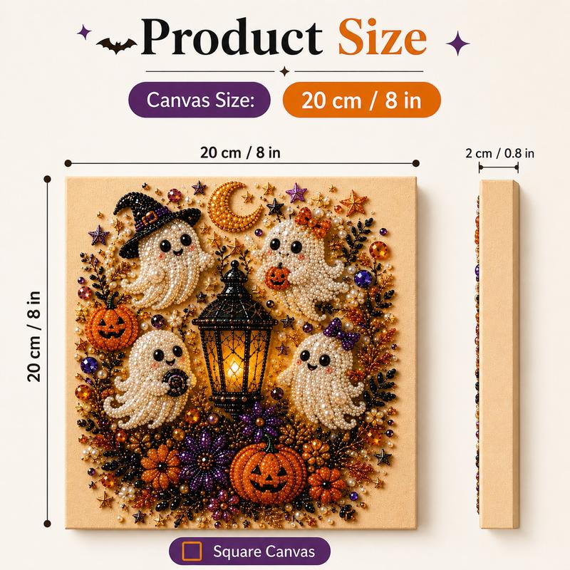 ๐ฅ Last Day 49% OFF โ ๐ปโจ Halloween Pearl Art DIY Kit โ Turn Tiny Pearls into Spooky-Cute Magic