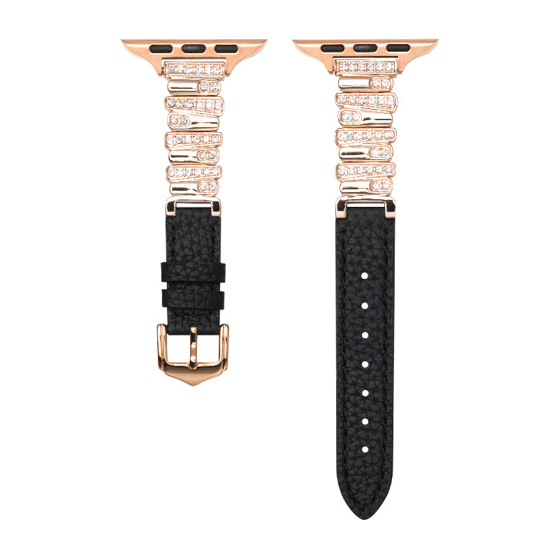 Soleria™ Crystal Link Leather Band