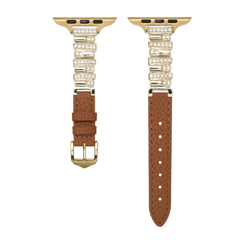 Soleria™ Crystal Link Leather Band
