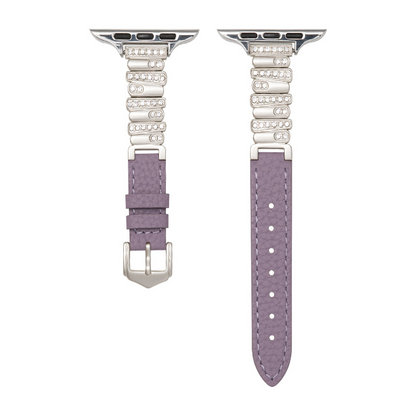 Soleria™ Crystal Link Leather Band