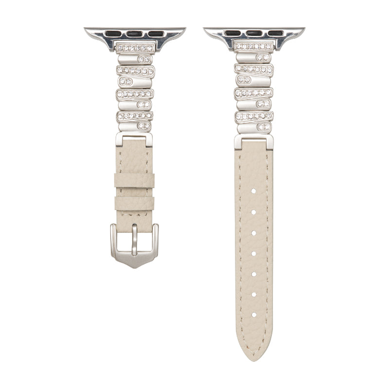 Soleria™ Crystal Link Leather Band