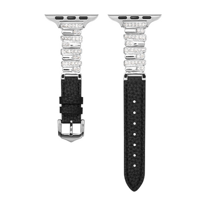 Soleria™ Crystal Link Leather Band