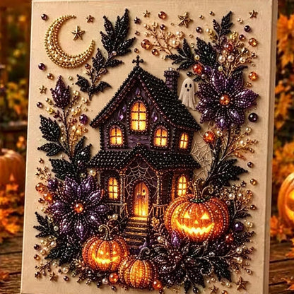 💥 Last Day 49% OFF – 👻✨ Halloween Pearl Art DIY Kit – Turn Tiny Pearls into Spooky-Cute Magic