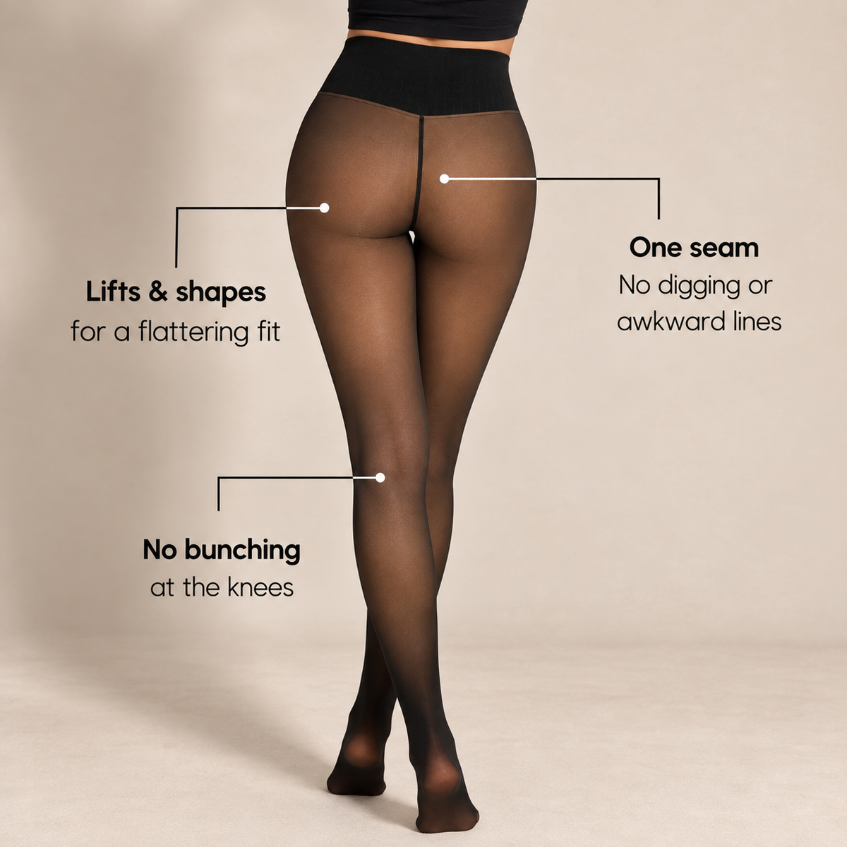 Seloria™ SheerWarm Tights - Fleece-Lined Sculpting Tights