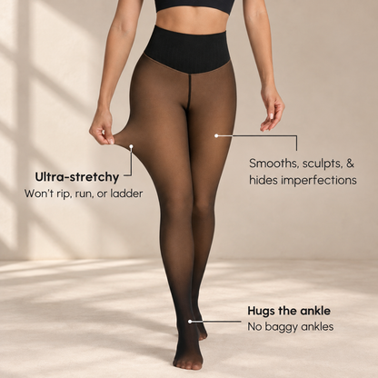 Seloria™ SheerWarm Tights - Fleece-Lined Sculpting Tights