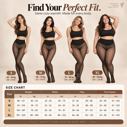 Seloria™ SheerWarm Tights - Fleece-Lined Sculpting Tights